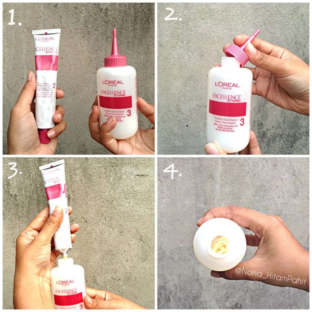 Mixed protective colorant creme and developer creme